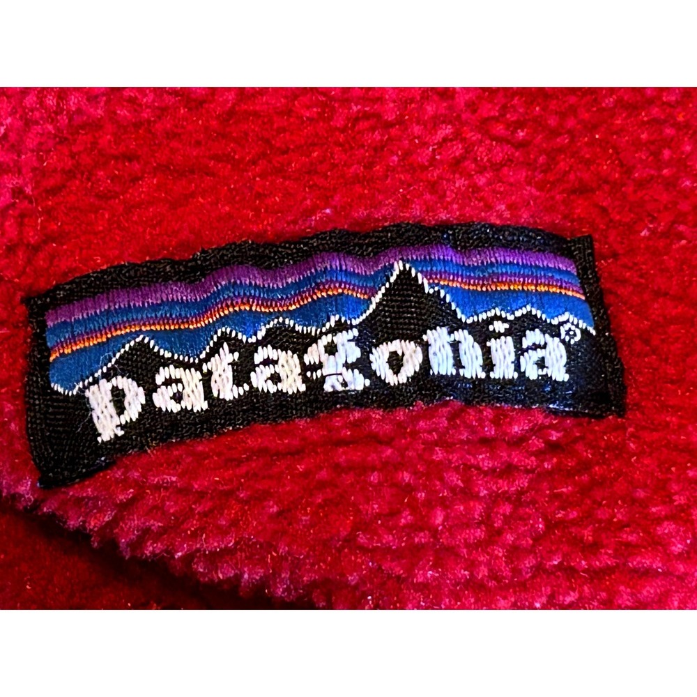 Patagonia Synchilla Men's Large Full Zip Fleece Jacket Red Midweight (46" Chest) - Picture 11 of 14